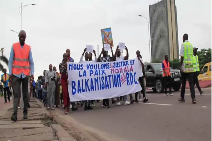 RDC : une marche contre les violences et la guerre dénonce la communauté internationale